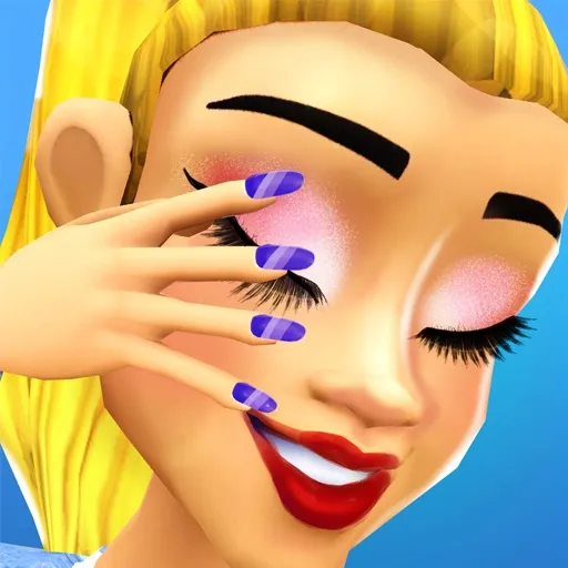 لعبة صالون الفن والمكياج 3D